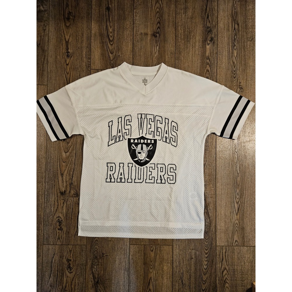 Las Vegas Raiders Gameday Couture White Jersey Unisex Size S